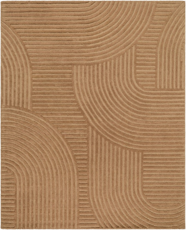 Livabliss Brook Hand Tufted Wool Accent Rug Art Deco Geometric Pattern for Entryway or Bedside Camel, Sandsto 8' x 10' BKO2365-810