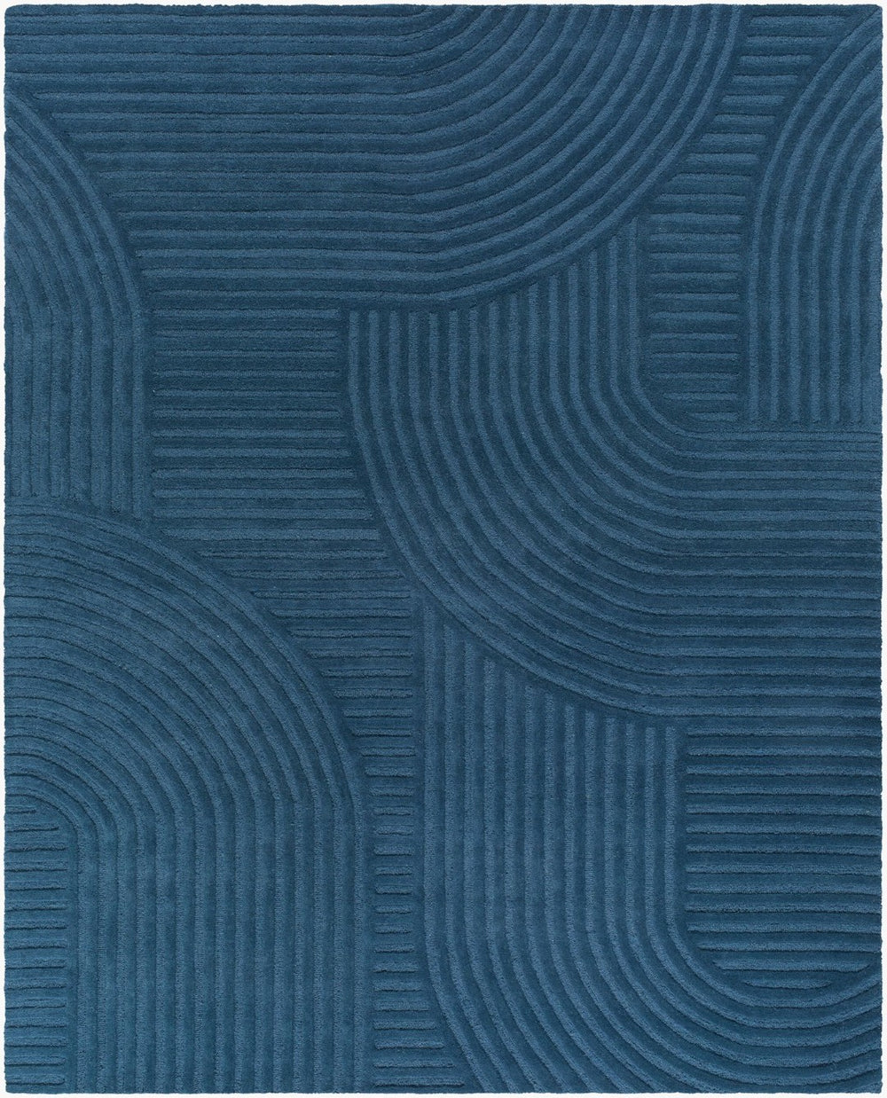 Livabliss Brook Hand Tufted Wool Accent Rug Art Deco Pattern for Entryway or Small Seating Area Denim Blue' 5' x 7'6" BKO2366-576