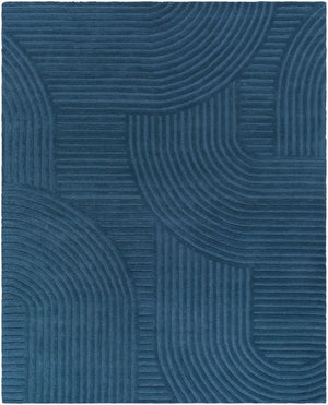 Livabliss Brook Hand Tufted Wool Accent Rug Art Deco Pattern for Entryway or Small Seating Area Denim Blue' 5' x 7'6" BKO2366-576