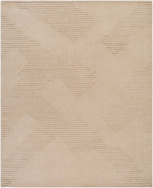 Livabliss Brook Handmade Wool Area Rug Art Deco Geometric Design for Entryways and Compact Spaces Beige, Sandsto 8' x 10' BKO2369-810