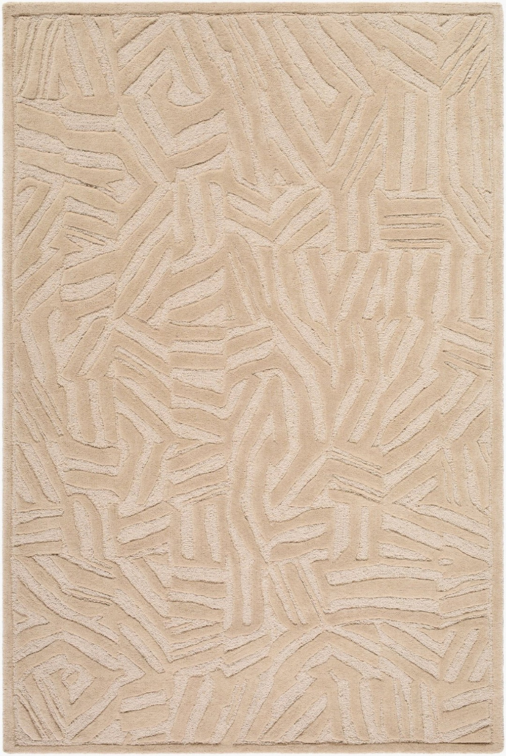 Livabliss Brook Hand Tufted Wool Area Rug Soft Textural Pile for Entryway or Bedroom Accent Ivory, Sandston 2' x 3' BKO2371-23