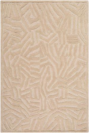 Livabliss Brook Hand Tufted Wool Area Rug Soft Textural Pile for Entryway or Bedroom Accent Ivory, Sandston 2' x 3' BKO2371-23
