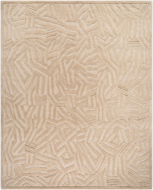 Livabliss Brook Hand Tufted Wool Area Rug Soft Textural Pile for Entryway or Bedroom Accent Ivory, Sandston 8' x 10' BKO2371-810