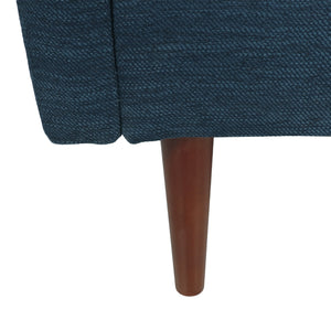 English Elm Christopher Knight Home® - CLUB Chair with Plush Fabric Upholstery and Walnut Birch Legs — Stylish Comfortable Accent Seating for Living Rooms Navy Blue 30.75 L x 25.75 W x 21 H 71571.00