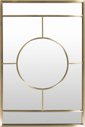 Beckett BKT-001 47"H x 32"W x 1"D Accent Mirror BKT001-13248  Frame: Gold Surya