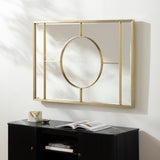 Beckett BKT-001 47"H x 32"W x 1"D Accent Mirror BKT001-13248  Frame: Gold Surya