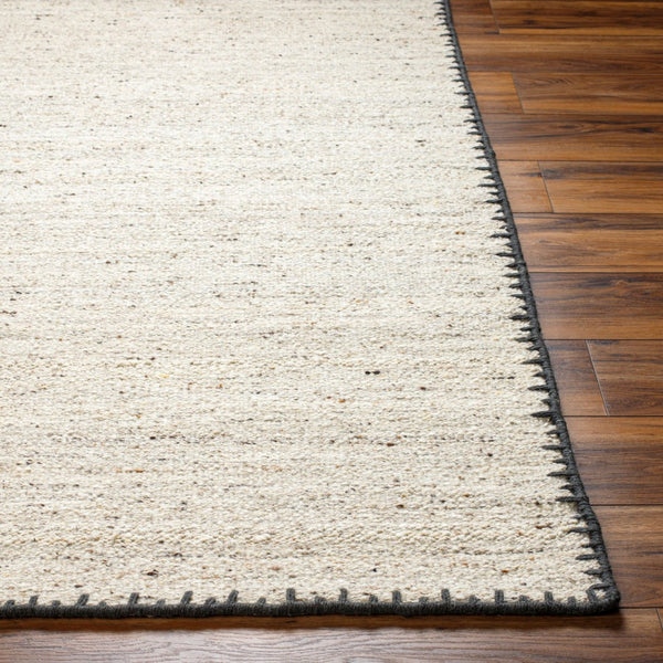 Livabliss Berkeley Handwoven Wool Flatweave Rug Bohemian Global Accent for Entryways and Baths Charcoal, Light 8' x 10' BKY2300-810
