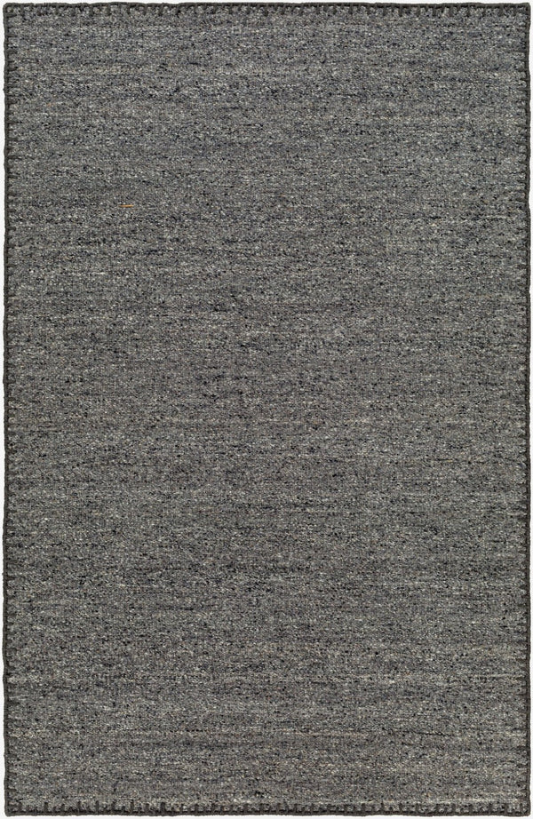 Livabliss Berkeley Handwoven Wool Flatweave Rug Bohemian Global Accent for Entryways and Kitchens Charcoal 9' x 12' BKY2301-912