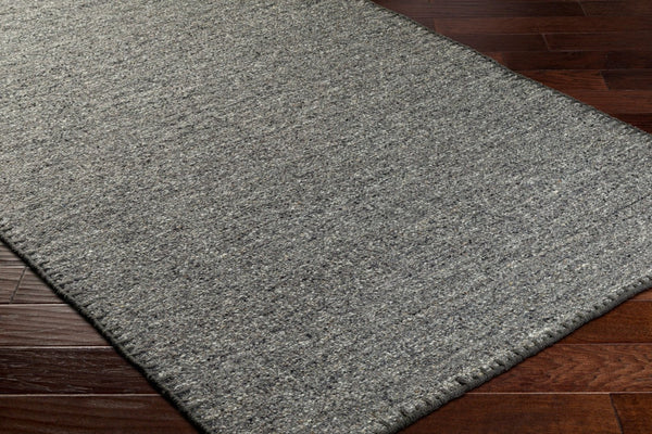 Livabliss Berkeley Handwoven Wool Flatweave Rug Bohemian Global Accent for Entryways and Kitchens Charcoal 8' x 10' BKY2301-810