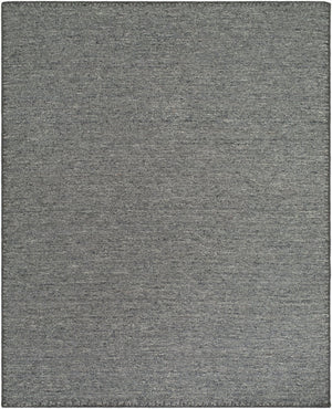 Livabliss Berkeley Handwoven Wool Flatweave Rug Bohemian Global Accent for Entryways and Kitchens Charcoal 8' x 10' BKY2301-810