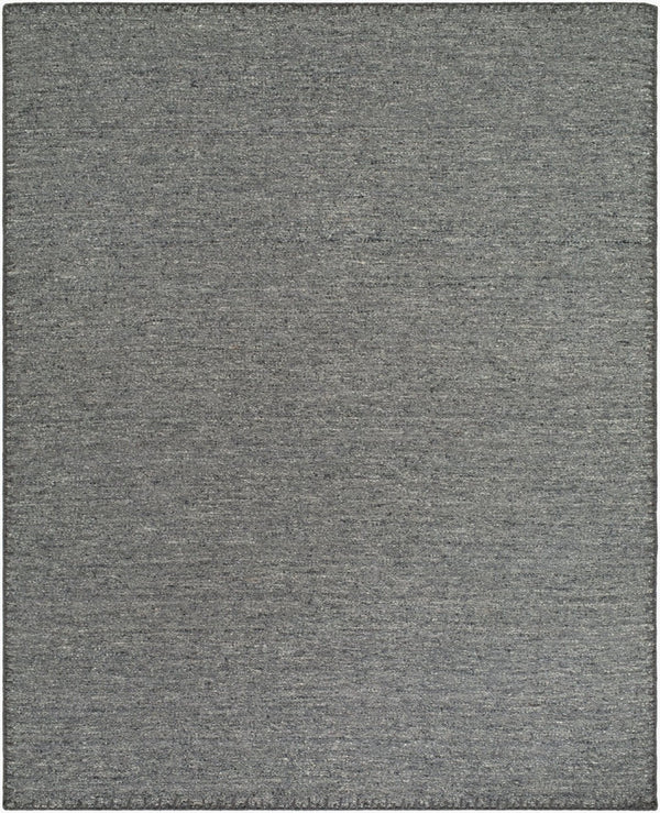 Livabliss Berkeley Handwoven Wool Flatweave Rug Bohemian Global Accent for Entryways and Kitchens Charcoal 8' x 10' BKY2301-810
