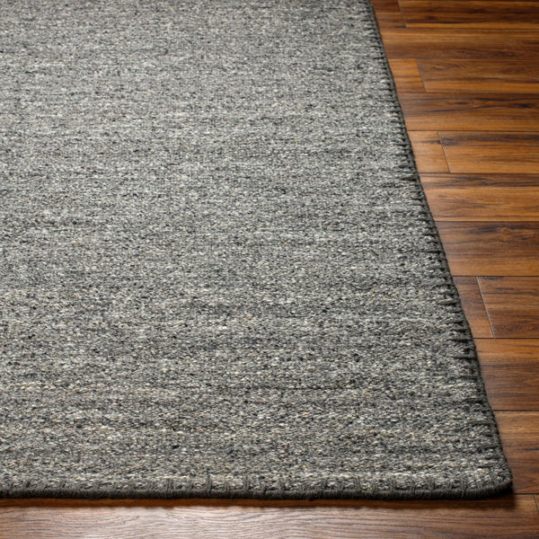 Livabliss Berkeley Handwoven Wool Flatweave Rug Bohemian Global Accent for Entryways and Kitchens Charcoal 8' x 10' BKY2301-810