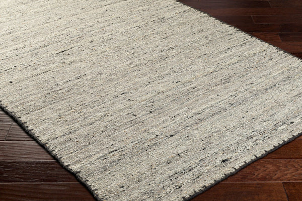 Livabliss Berkeley Handwoven Wool Flatweave Rug Bohemian Global Style for Entryway or Kitchen Charcoal, Black 6' x 9' BKY2302-69