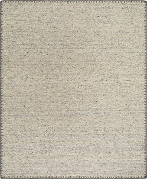 Livabliss Berkeley Handwoven Wool Flatweave Rug Bohemian Global Style for Entryway or Kitchen Charcoal, Black 8' x 10' BKY2302-810