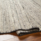 Berkeley BKY-2302 9' x 12' Handmade Rug BKY2302-912  Charcoal, Black, Taupe, Oatmeal Surya