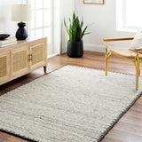 Berkeley BKY-2302 9' x 12' Handmade Rug BKY2302-912  Charcoal, Black, Taupe, Oatmeal Surya