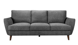 Porter Designs Porter Burnside Contemporary Upholstered Sofa Set - Chic Design With Comfort & Durability For Living Spaces Gray Fabric 01-216-01-3665