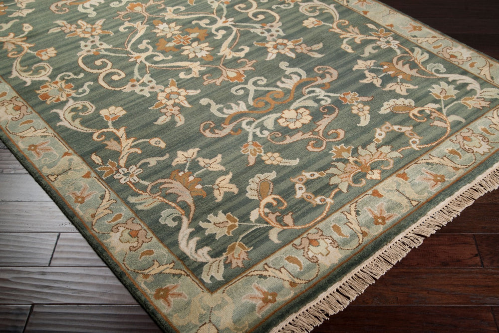 Surya Babylon 8' X 8' Handcrafted Wool Rug - Luxurious New Zealand Texture, Unique Design For Timeless Decor Medium Green Nz Wool Bl1041-8rd