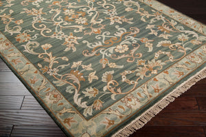 Surya Babylon 8' X 8' Handcrafted Wool Rug - Luxurious New Zealand Texture, Unique Design For Timeless Decor Medium Green Nz Wool Bl1041-8rd