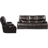 Parker House Whitman - Verona Coffee - Powered By Freemotion Power Reclining Sofa And Recliner Brown Top Grain Leather With Match (X) Mwhi-31ph-p25-vco