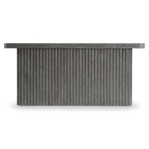 Bernhardt Bernhardt Menton Rustic Modern Console Table 68" W Sutton Oak Ribbed Base Softened Top, Stable Finish 352911