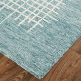 Feizy Rugs Maddox Wool Hand Tufted Casual Rug Blue/Green/Ivory 12' x 15'