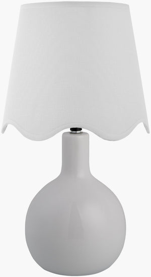 Livabliss Balbao Ceramic Base Table Lamp with Rattan Shade for Bohemian or Coastal Interiors BLA-009