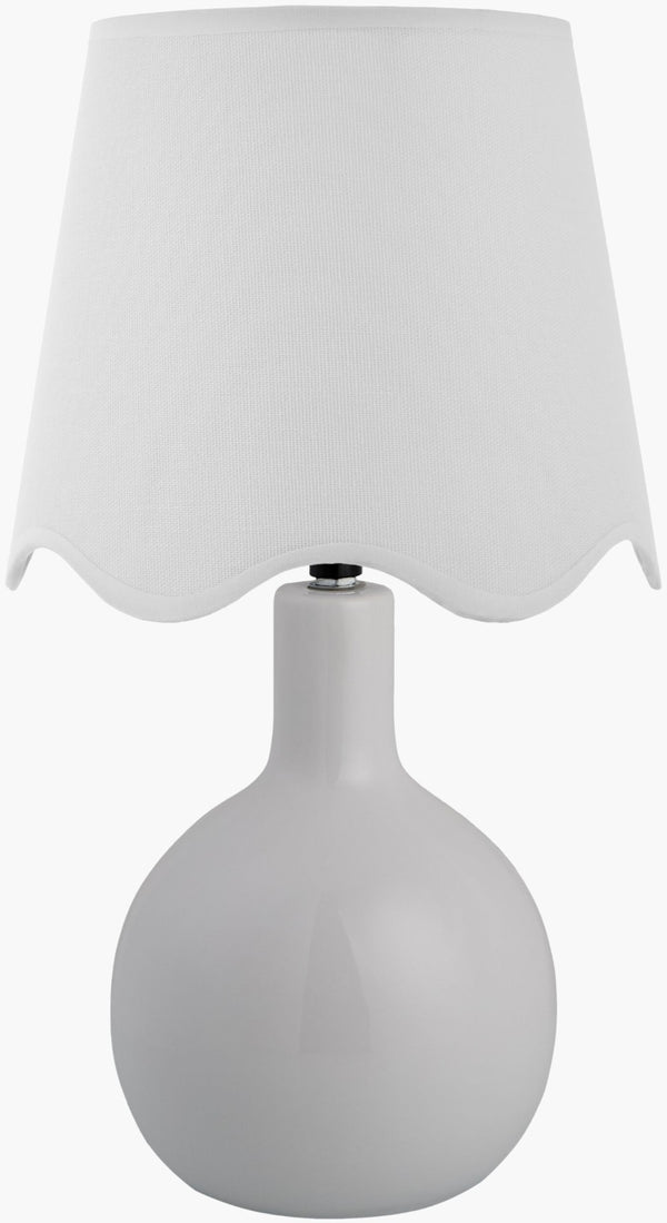 Livabliss Balbao Ceramic Base Table Lamp with Rattan Shade for Bohemian or Coastal Interiors BLA-009
