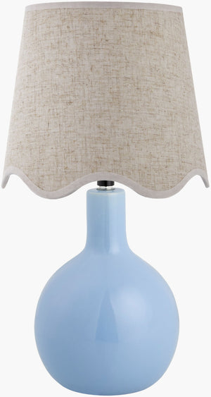 Livabliss Balbao Ceramic Base Table Lamp with Woven Rattan Shade for Bohemian Living Rooms BLA-011
