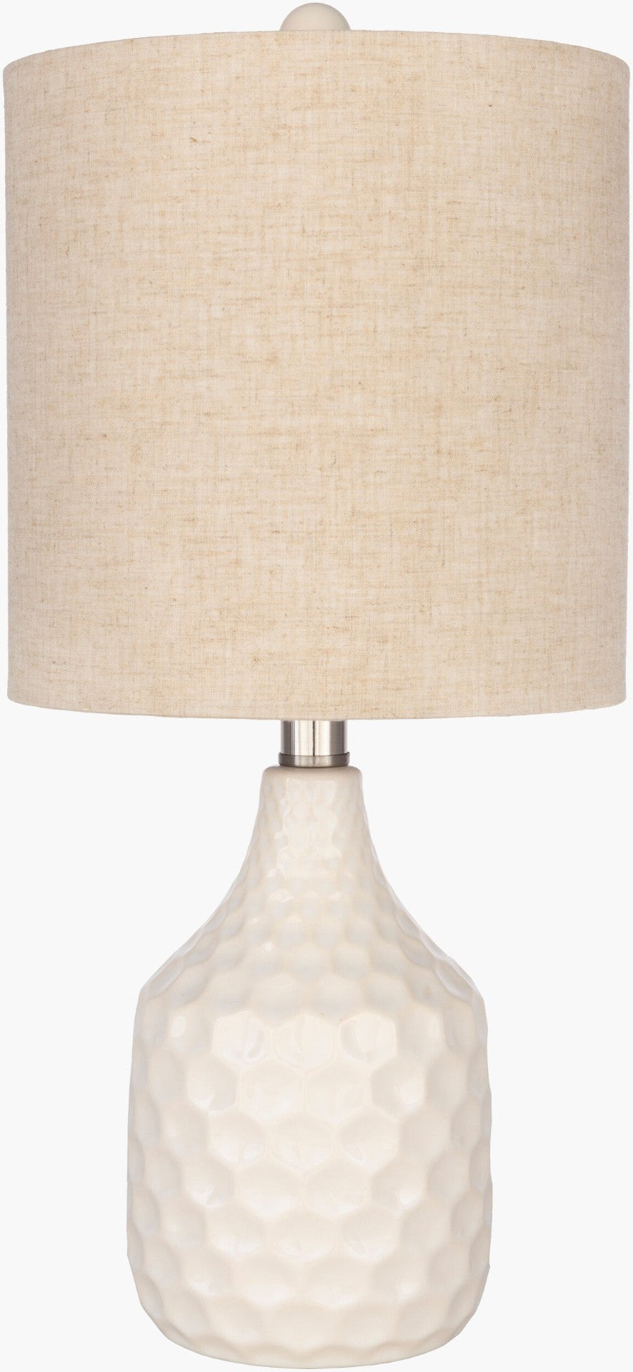 Livabliss Blakely Ceramic Table Lamp with Linen Shade Warm Ambient Glow for Bedroom or Living Room BLA-552