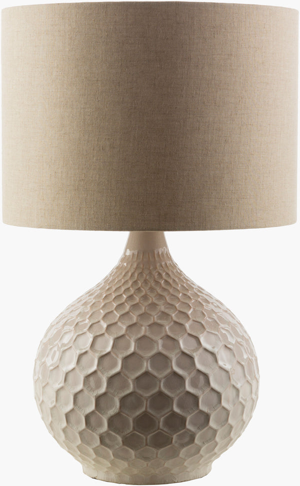 Surya Blakely 23" Traditional Ceramic Table Lamp With Linen Shade – Timeless Accent For Any Room Off,White Ceramic,Linen Bla550-tbl