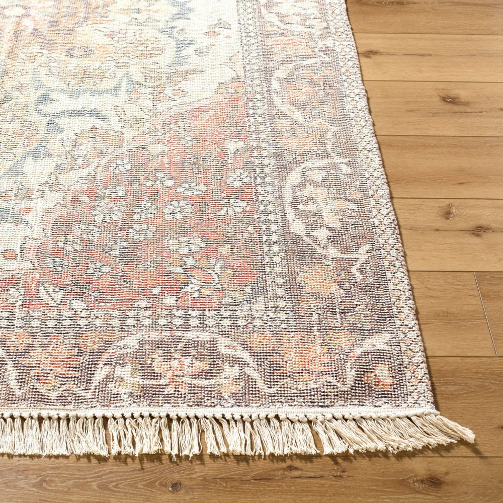 Livabliss Belfast Hand-loomed Cotton Blend Accent Rug with Fringe for Bohemian Entryway Decor Terracotta, Ivo 27" x 45" BLF2303-2745