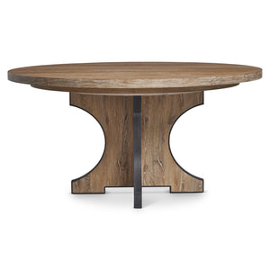 Bernhardt Tribeca Dining Table, Round Aurum Wood, Metal K2007