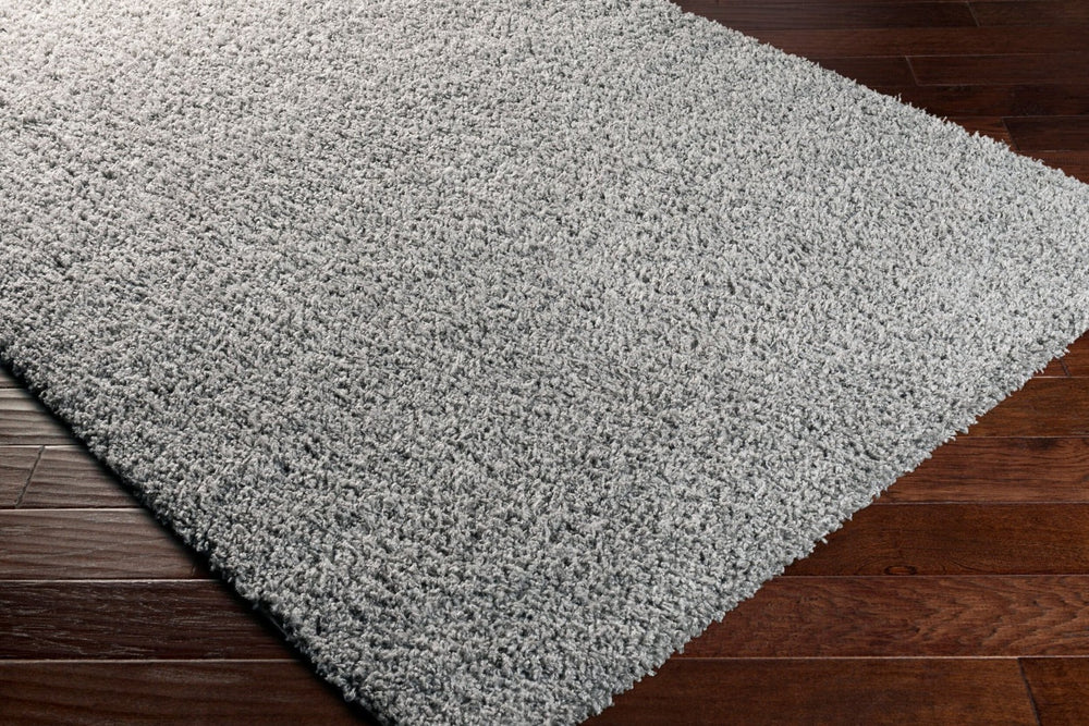 Livabliss Bliss Shag Plush Polypropylene Area Rug for Entryways Bathrooms and Cozy Bedroom Accents Gray 6'7" x 9' BLI2317-679