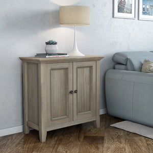 English Elm Amherst Low Storage Cabinet - Distressed Grey Finish, Versatile Design For Any Room, Handcrafted Charm B136P158341