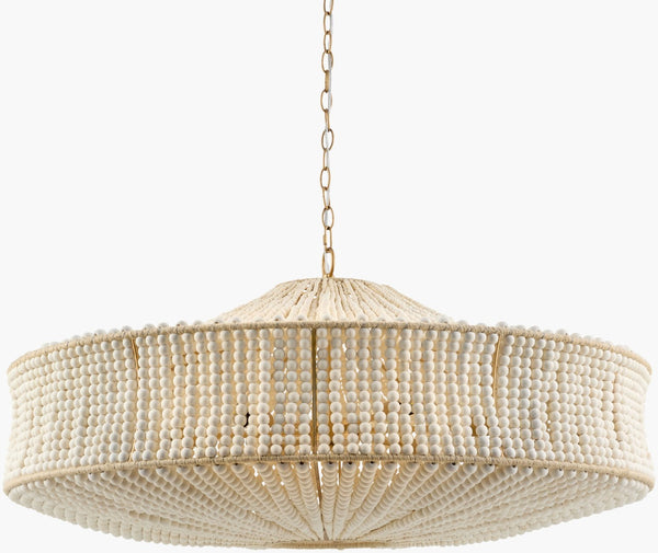 Surya Belem Wrought Iron Traditional Chandelier Wide Ambient Glow for Dining and Entryway BLM-006