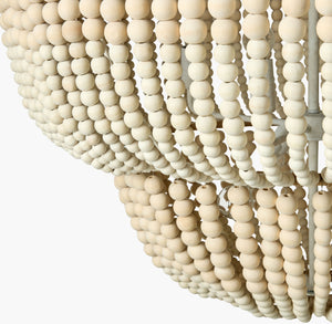 Surya Belem Pendant Lighting - Hand-painted Iron Fixture, 30" Charm & Elegance For Your Home Decor Fixture, Cream,Shade, Cream,Cord, White Iron Blm-003