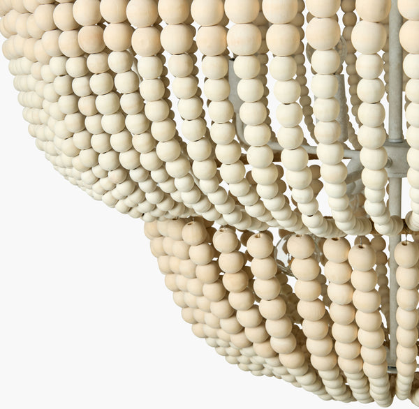 Surya Belem Pendant Lighting - Hand-painted Iron Fixture, 30" Charm & Elegance For Your Home Decor Fixture, Cream,Shade, Cream,Cord, White Iron Blm-003