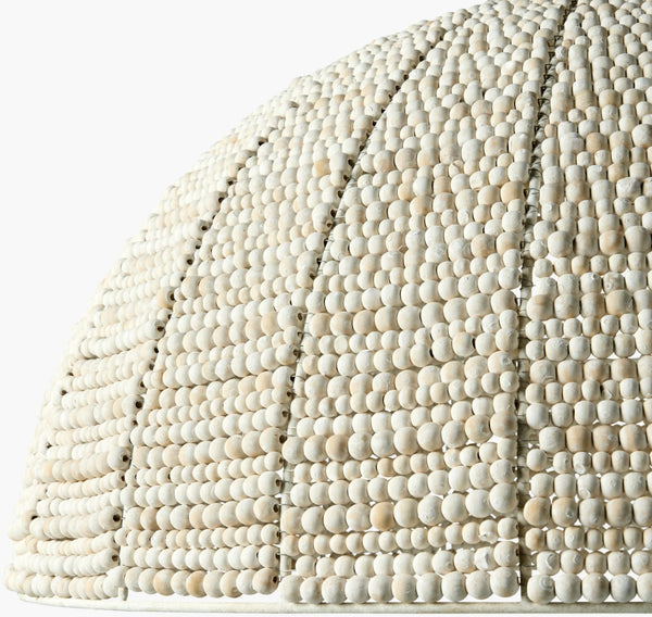 Surya Belem Pendant Lighting - Hand-painted Iron Fixture, 30" Charm & Elegance For Your Home Decor Fixture, Cream,Shade, Cream,Cord, White Iron Blm-004