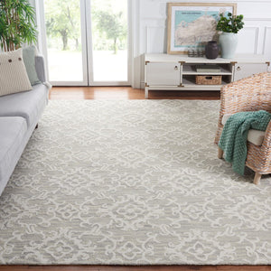 Safavieh Blossom 104 Hand Tufted  Rug Grey / Ivory BLM104A-10