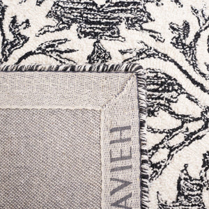Safavieh Blossom 106 Hand Tufted Country and Floral Rug Black / Ivory BLM106Z-4