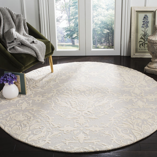 Blossom Hand Tufted Wool Rug - Elegant Indian Design with 7mm Pile Height for Luxurious Comfort