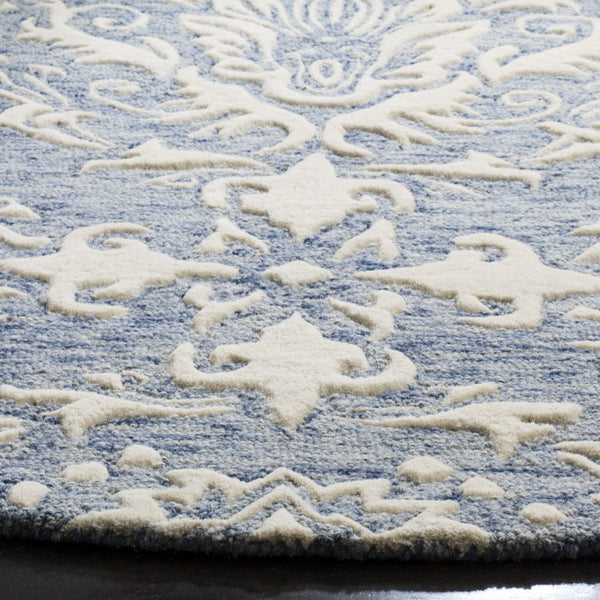 Blossom Hand Tufted Wool Rug - Elegant Indian Design with 7mm Pile Height for Luxurious Comfort