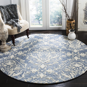 Blossom Hand Tufted Wool Rug - Elegant Indian Design with 7mm Pile Height for Luxurious Comfort