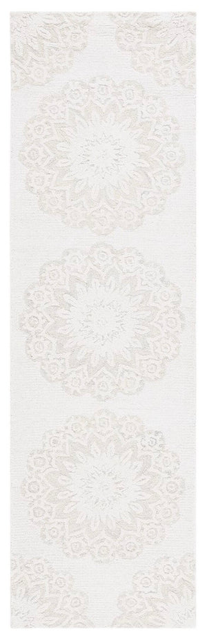 Safavieh Blossom 108 Hand Tufted Country and Floral Rug Ivory / Grey BLM108F-4