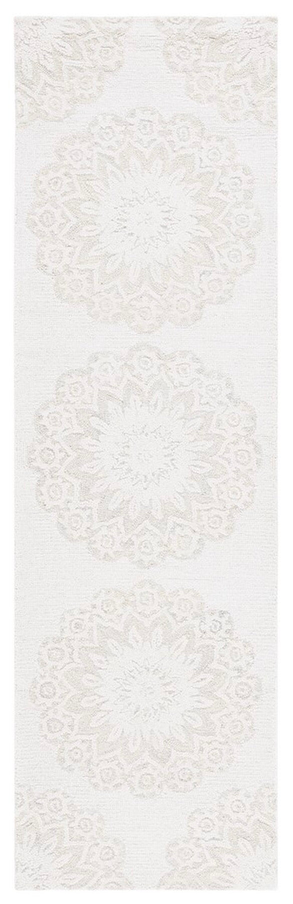 Safavieh Blossom 108 Hand Tufted Country and Floral Rug Ivory / Grey BLM108F-4