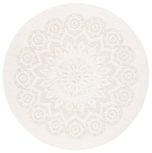 Safavieh Blossom 108 Hand Tufted Country and Floral Rug Ivory / Grey BLM108F-4