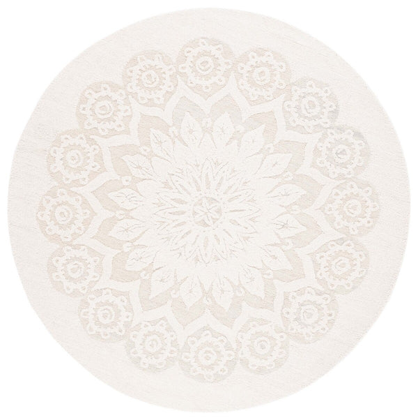 Safavieh Blossom 108 Hand Tufted Country and Floral Rug Ivory / Grey BLM108F-4