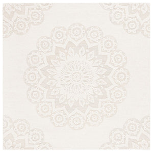 Safavieh Blossom 108 Hand Tufted Country and Floral Rug Ivory / Grey BLM108F-4