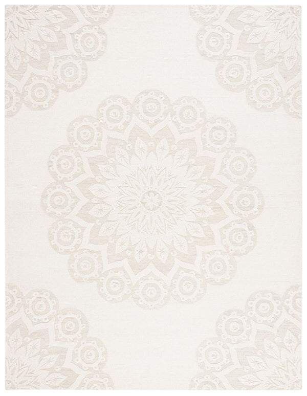 Safavieh Blossom 108 Hand Tufted Country and Floral Rug Ivory / Grey BLM108F-4